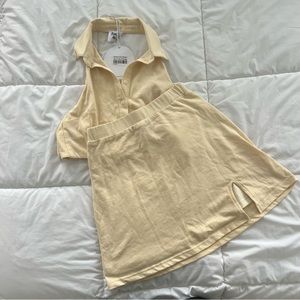 Princess Polly crop top skirt set